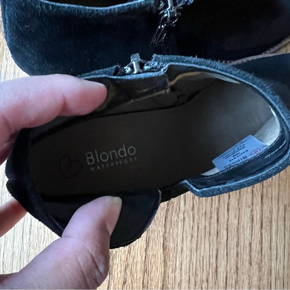 ๐ NEW - never worn - Blondo size 10 black waterproof peep toe booties - Picture 4 of 15